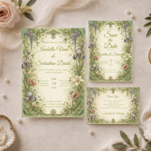 Ethereal Art Nouveau Garden Romance Wedding