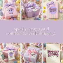 Spooky Spring Pastel Goth Pink Lavender Dripping
