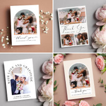 Modern Wedding Thank You Cards
