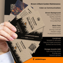 Brown & Black Garden Maintenance Marketing Items