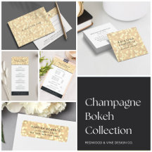 Champagne Bokeh Business Collection