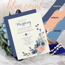 BUDGET  Coral & Navy Wedding
