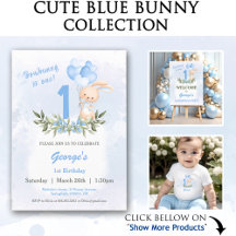 Cute Blue Bunny