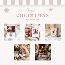 Plaid Reindeer First Christmas