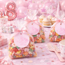 Think Pink Stickers and Gift Wrap