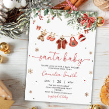 Santa Baby Christmas Baby Shower 