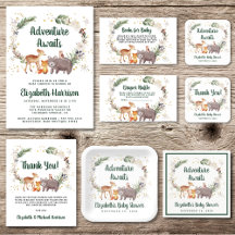 Woodland Animals Winter Baby Shower