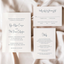 Modern Handwritten Script Wedding Collection