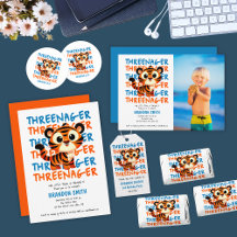 Threenager Tiger Boy 3rd Birthday Party