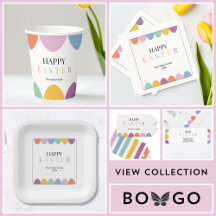 Modern Colorful Easter Egg Hunt Party for Kids