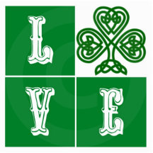 Shamrock Hearts Love Ireland