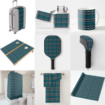Checkered Plaid Tartan Biege Blue Green Purple