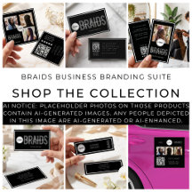 Black Elegant Braider Salon Business Suite