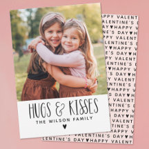Modern Hugs & Kisses Valentines Day