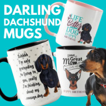 Darling Dachshund Gifts For Mom and Dad