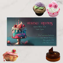 Bakery Themed Business Cards
