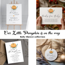 FALL PUMPKIN GREENERY BABY SHOWER COLLECTION