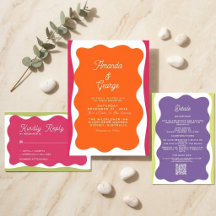 Retro Wavy Frame Whimsical Funky Classic