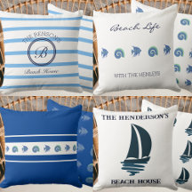 BEACH HOUSE THROW AND ACCENT PILLOWS