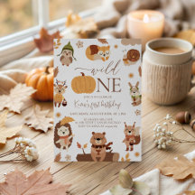 Cozy Woodland Wild One 1st Birthday Collection