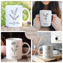 Monogram Birth Month Flowers