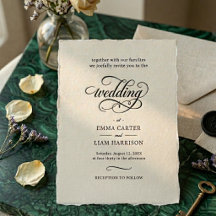 elegant white and black wedding invitations