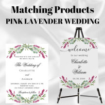 Wedding pink lavender