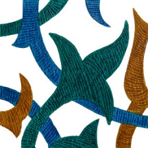 Moroccan Ornamental Tile Pattern Throw Pillow