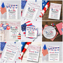 4th Of July Gender Reveal Party