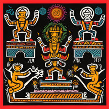 Diwali - Keith Haring style