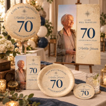 70th Birthday - Travel Adventure Party Theme