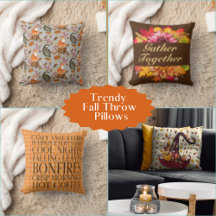 Trendy Fall Throw Pillows