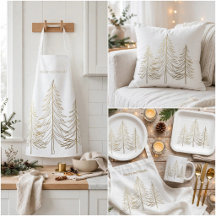White & Gold Minimalist Christmas Collection - Gol