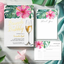 Pink Tropical Floral Bridal Shower