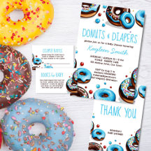 Donuts and diapers sweet boy baby shower