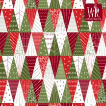 Green and Red - Minimalist Christmas Trees