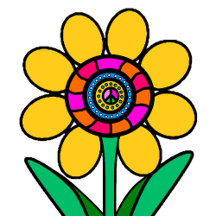 Peace Daisies in Candy Land