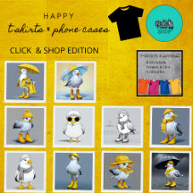 Funny Seagull in Rain Boots – Beach Humor