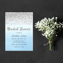 Blue and Silver Watercolor