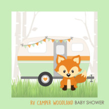 Woodland RV Camper Baby Shower