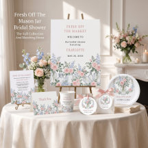 Fresh Off The Market Floral Bridal Shower Suite