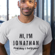 Personalized Employee Uniform T-Shirt with Name