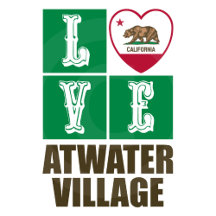 Love Atwater Village California State Flag Heart