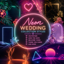 Vibrant Neon Wedding Collection Glow suite