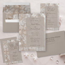 Whispers of Vintage Romantic Ivory Floral Lace