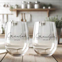 Grandma & Grandpa EST 2025   Matching Personalized