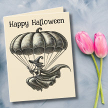 Elegant Modern Witch Halloween cards & stationery 