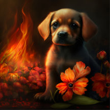 Poster Fleur Dog