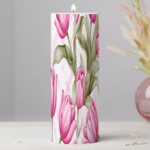 PINK TULIPS AND PLAID SPRING FLORAL COLLECTION