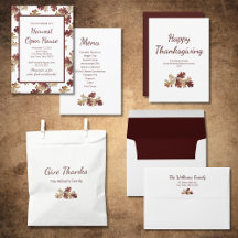 Harvest Open House Elegant Thanksgiving Foliage